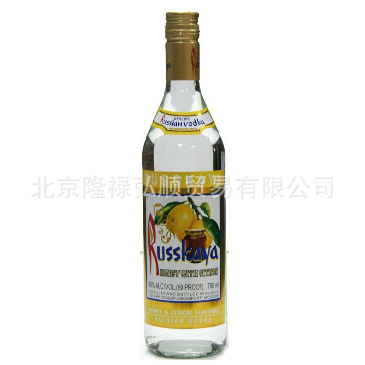 俄羅斯紅牌伏特加蜂蜜檸檬味750ml