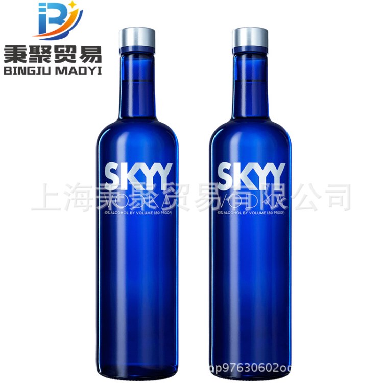 洋酒 行貨 原味深藍(lán)伏特加 藍(lán)天伏特加SKYY VODKA 750ml