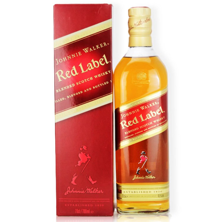 洋酒 Johnnie walker 尊尼获加红牌红方威士忌烈酒700ml