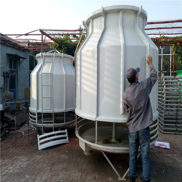 玻璃鋼冷卻塔 圓形玻璃鋼涼水塔 方形工業(yè)型冷卻塔 玻璃鋼水塔