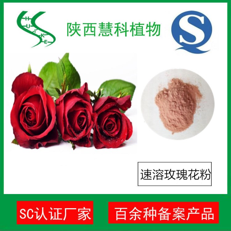 速溶玫瑰花粉 QS廠家 重瓣玫瑰花提取物  固體飲料代餐粉專用