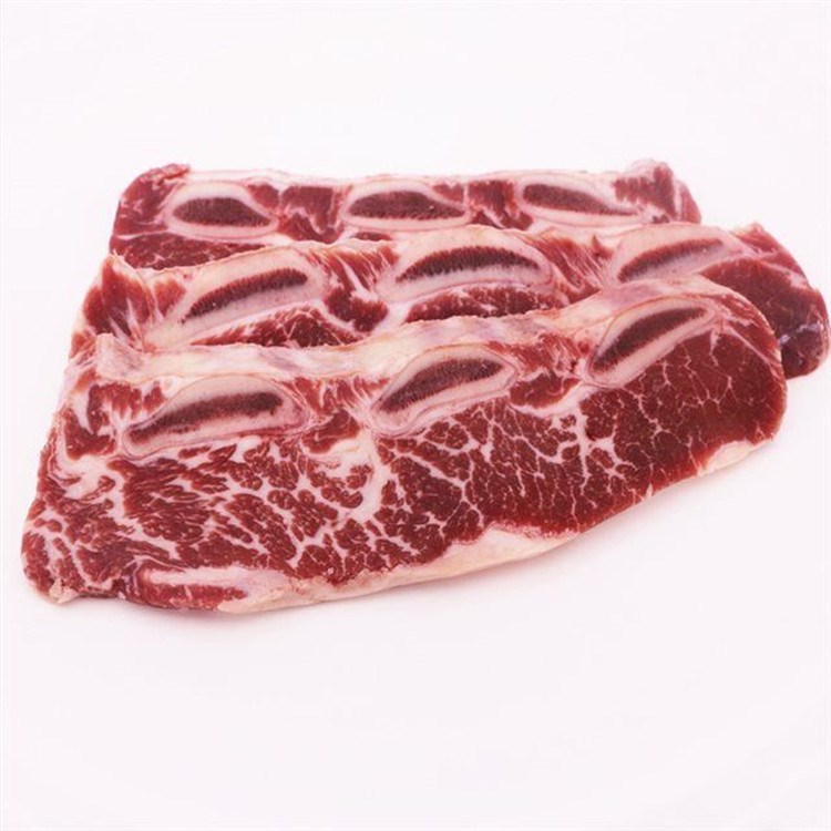 三肋雪花牛仔骨切片真空包装生鲜牛肉冷冻食品批发购买先咨询