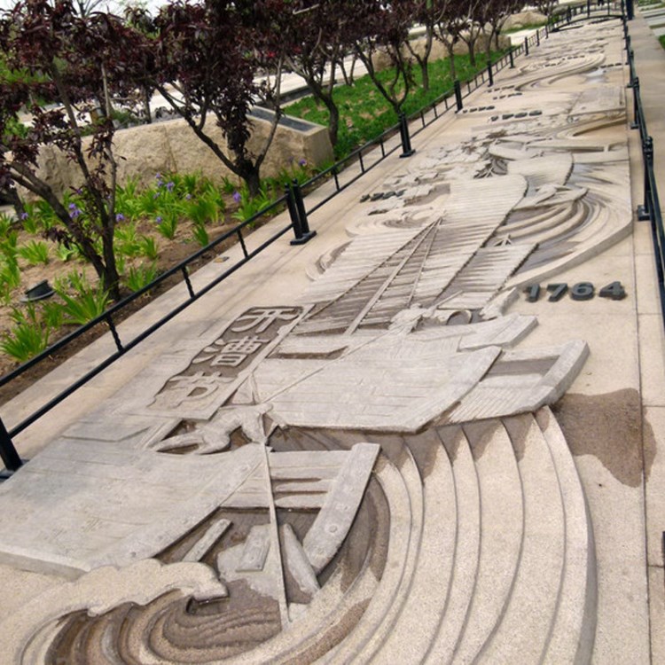 立体地雕工程定做凉亭广场艺术浮雕地产景观雕塑别墅庭院雕刻