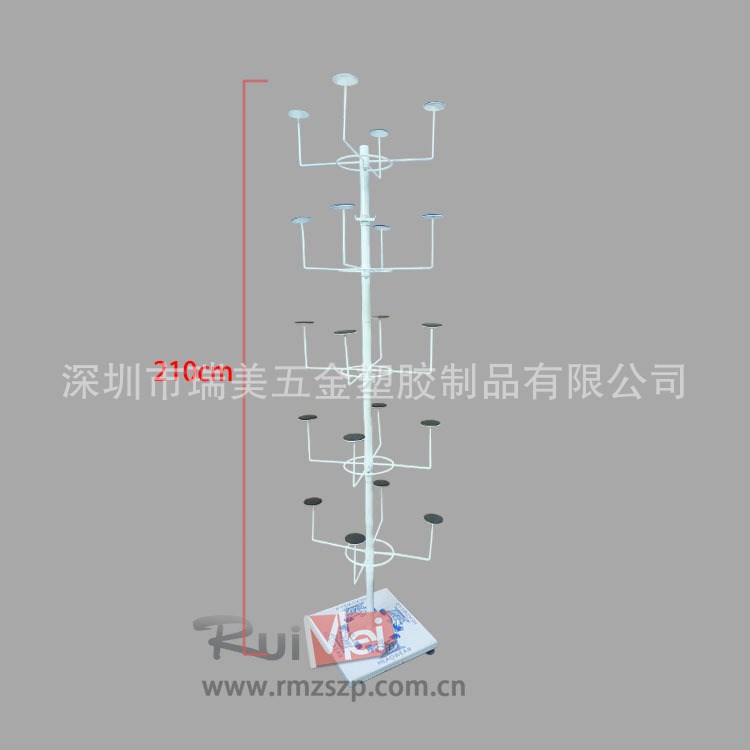 360度旋转可升降帽子展示架陈列架 自行车头盔摩托车头盔金属展架