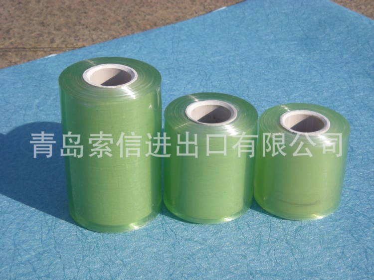 現(xiàn)貨供應(yīng)PVC分條膜 PVC電線膜 綠色透明膜  靜電自粘膜