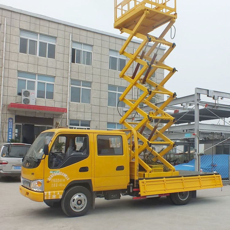 廠家直銷 液壓升降平臺 移動高空作業車 車載折臂剪叉式升降機