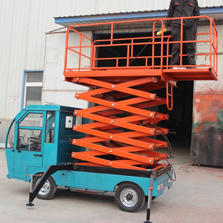 直銷8米車載式剪叉式升降機(jī)移動(dòng)式升降機(jī) 電瓶車載式升降車