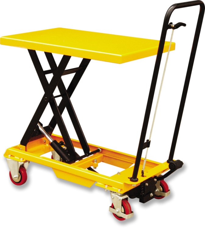 脚踏式升降平台车手动液压平台车小型手推升降平台车