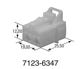 7123-6347 供應(yīng)原裝 YAZAKI/矢崎 汽車連接器 接插件