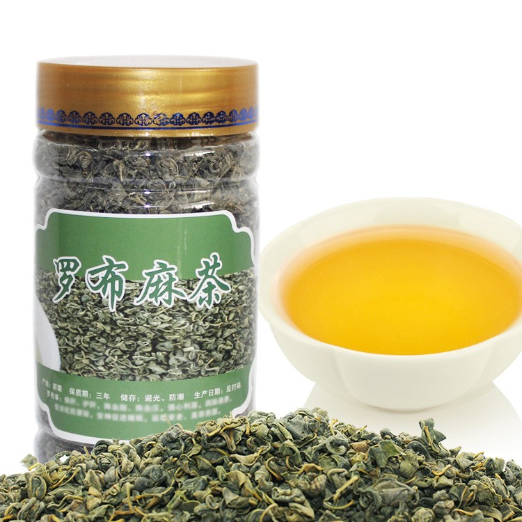 新疆特產(chǎn) 野生大花尉犁羅布麻茶葉珠茶 養(yǎng)生降壓茶 118克/瓶