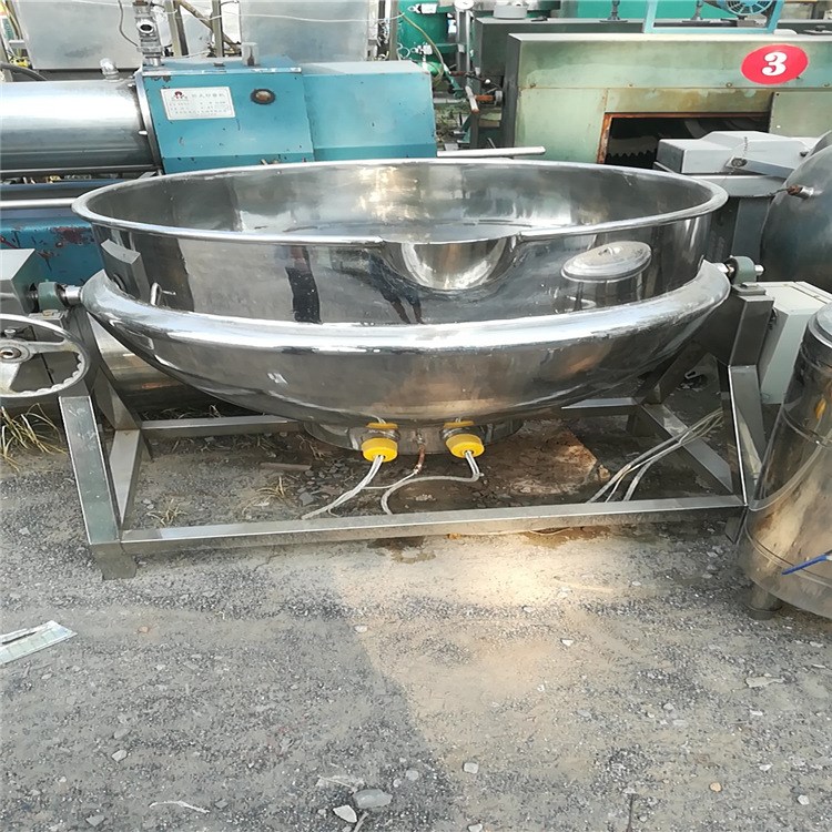 出售二手不銹鋼夾層鍋 500升不銹鋼電加熱夾層鍋價格