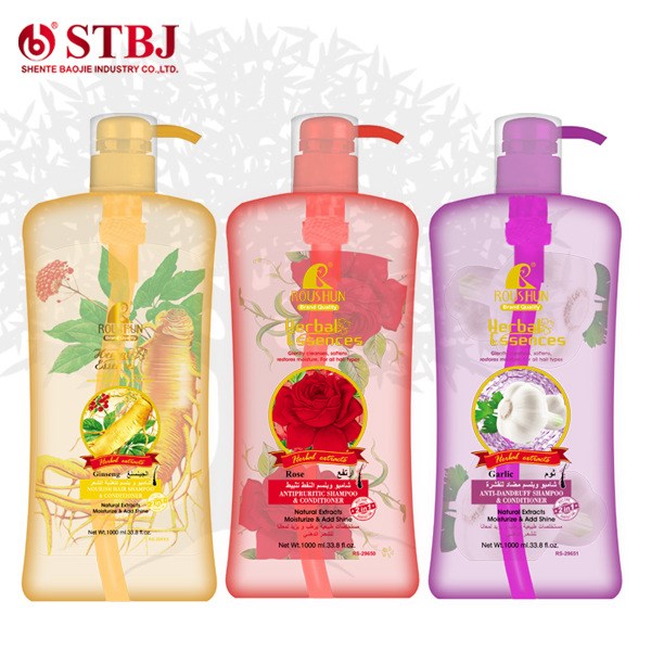 柔順人參/玫瑰/大蒜2合1洗發(fā)水ROUSHUN SHAMPOO 僅供出口銷售