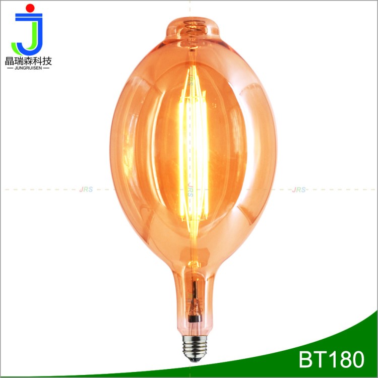 供應(yīng)BT180-8W 加長(zhǎng)燈條高壓曖光1800K琥珀色BT180大球泡廠家批發(fā)