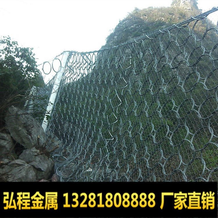 四川生產廠家環形邊坡防護網 被動邊坡防護網  柔性邊坡防護網
