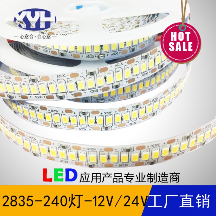 led貼片軟燈帶LED240燈2835燈條不防水12V 24V可定制