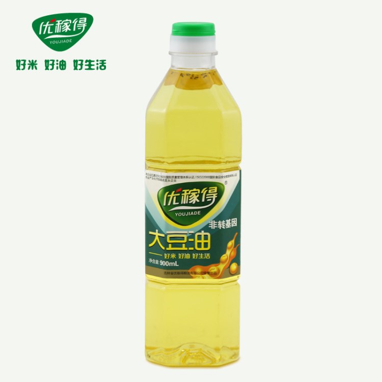 优稼得大豆油非转基因一级900mL 色拉油oem代工厂家直销批发