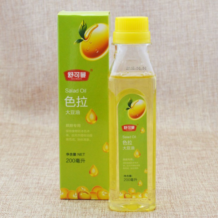 烘焙原料 舒可曼色拉油大豆油色拉油 面包油蛋糕油200ml