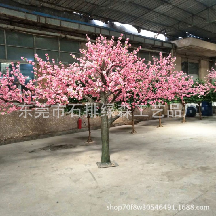 廠家直銷仿真桃花樹仿真植物 室內(nèi)外桃花樹園林裝飾樹仿真桃花樹