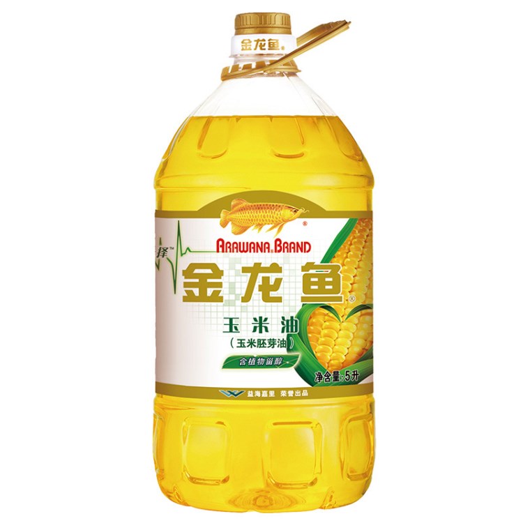 金龍魚 玉米油 5L/瓶 物理壓榨含植物甾醇食用油 清淡口味