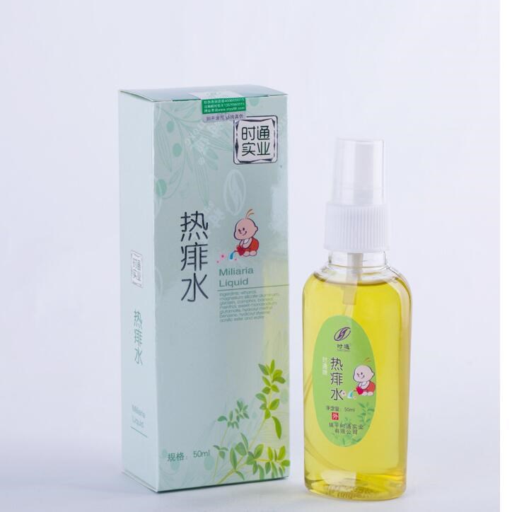 時(shí)通熱痱水嬰幼兒童祛痱止痱爽身花露水防蚊蟲叮咬50ml