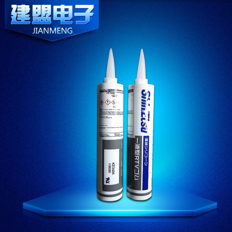 日本新品KE3494防火有機(jī)硅機(jī)械密封膠水 信越粘性硅酮膠粘劑直銷