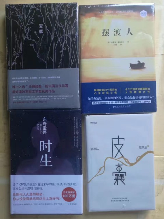 精裝四冊，擺渡人，時生，皮囊，暗算