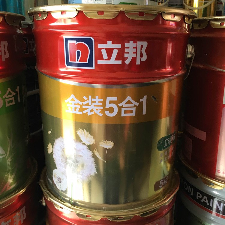 立邦漆金装五合一净味面漆内墙漆防霉防水耐擦洗乳胶漆涂料18l