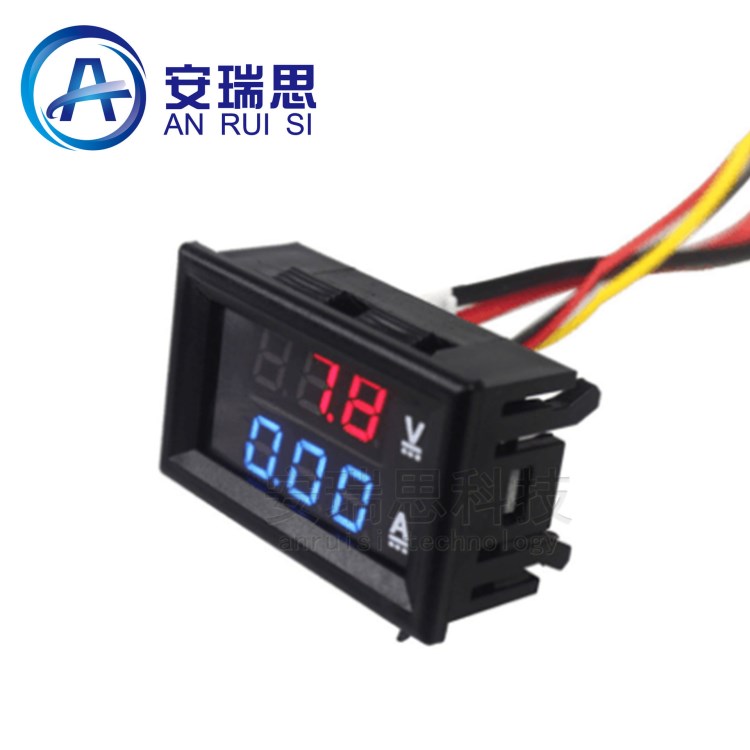 DC0-100V/10A 50A 100A LED直流双显示数字电流电压表 数字表头