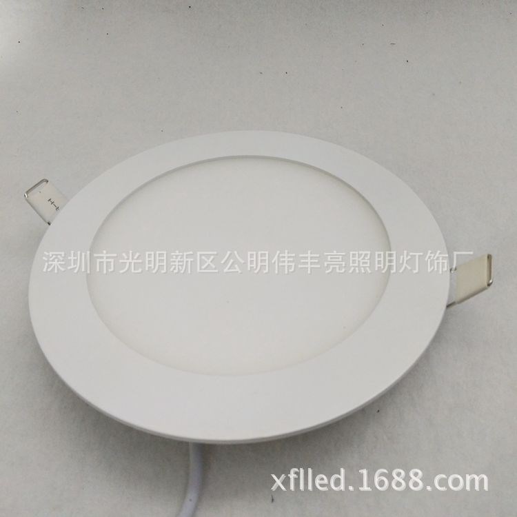 led面板燈超薄方形圓形天花筒燈6W12W18W壓鑄平板燈2.5寸3寸6寸8