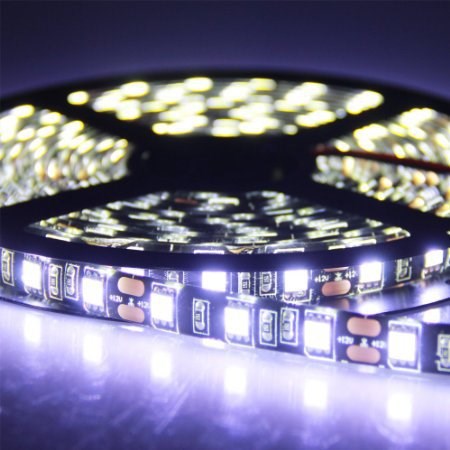 LED5050燈帶黑板RGB 滴膠防水軟燈條汽車七彩變色低壓12V廠家直銷