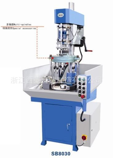 西菱齒輪式牙距自動攻絲機SB8030自動進刀高精度攻絲機配多軸器