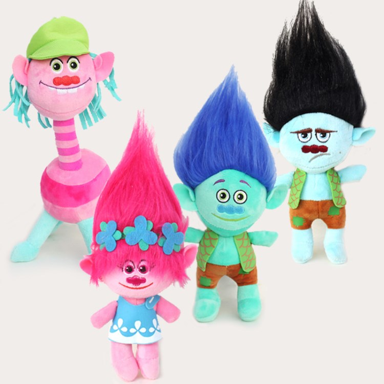 新款夢工場魔發精靈波比 布藍奇trolls 毛絨玩具 現貨供應 熱賣