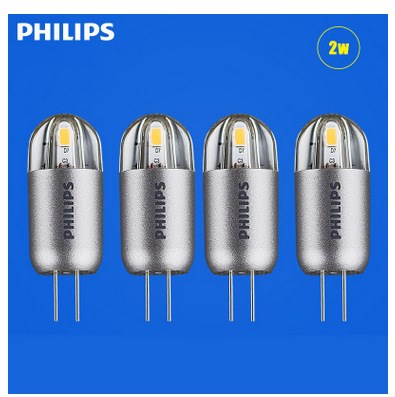 Philips飛利浦led燈珠12V2W插腳泡 Lamp光源G4節(jié)能暖光3000K