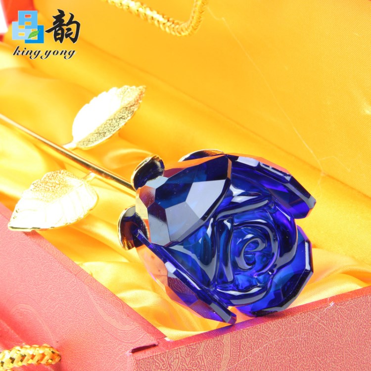 水晶玫瑰花圣誕節(jié)情人節(jié)禮物送女友生日禮物結(jié)婚禮物平安夜送老婆