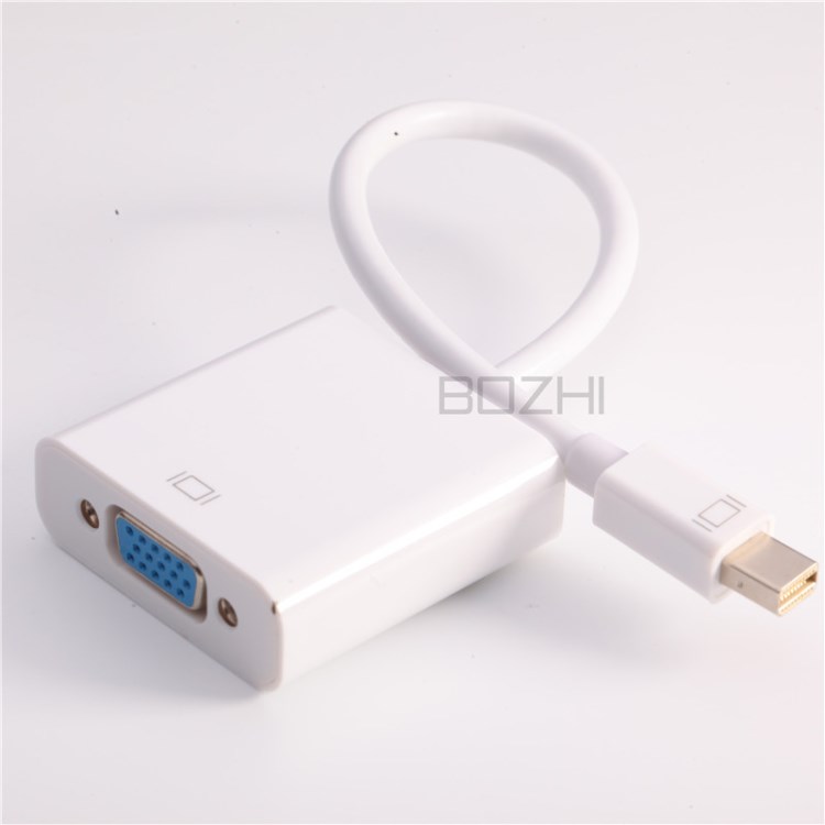 廠家供應(yīng) mini dp to vga 迷你dp轉(zhuǎn)vga視頻轉(zhuǎn)接線1080P高清