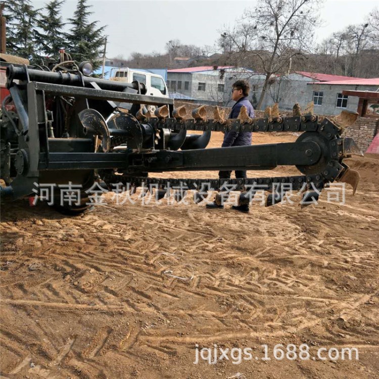 金秋埋線埋水管開溝設備 圓盤式輪盤開溝機 微型松土機水上除草機