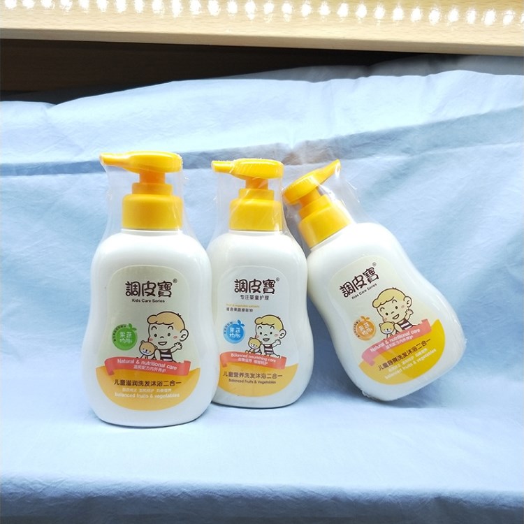 調皮寶兒童洗發沐浴露二合一調皮寶果蔬均衡滋潤 258ML