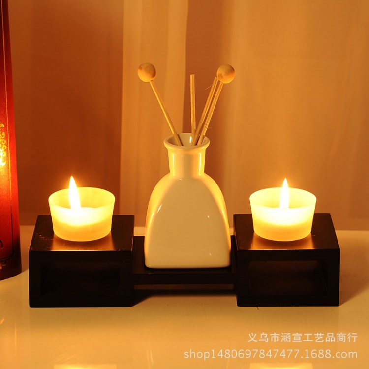 熱賣無火香薰精油套裝蒙砂隔熱玻璃燭臺(tái)創(chuàng)意家居裝飾擺件廠家直銷