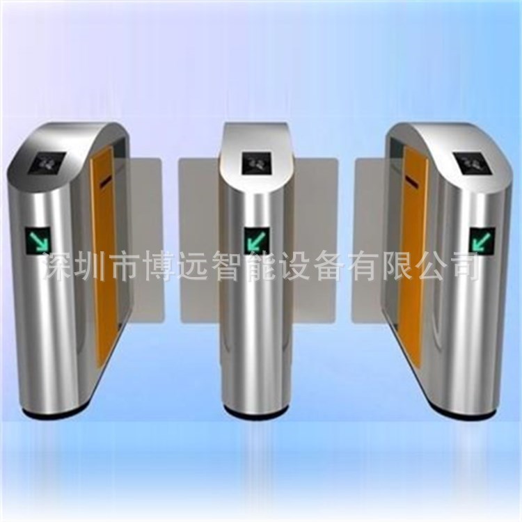 智能人行通道閘機 平開擋閘門禁考勤系統人臉識別門一卡通平移閘