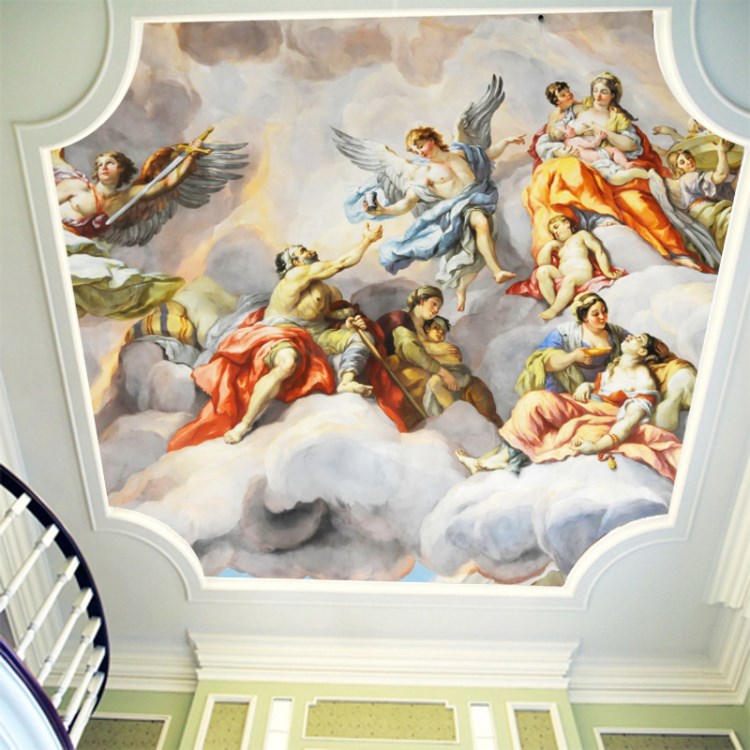 供应商机 礼品工艺品 日用摆挂饰 天顶画 欧式吊顶酒店ktv大型壁画