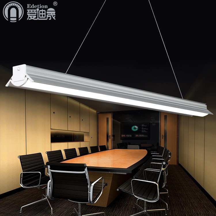 辦公室吊燈led長條燈現(xiàn)代簡(jiǎn)約亞克力長方形辦公燈辦公照明吊線燈