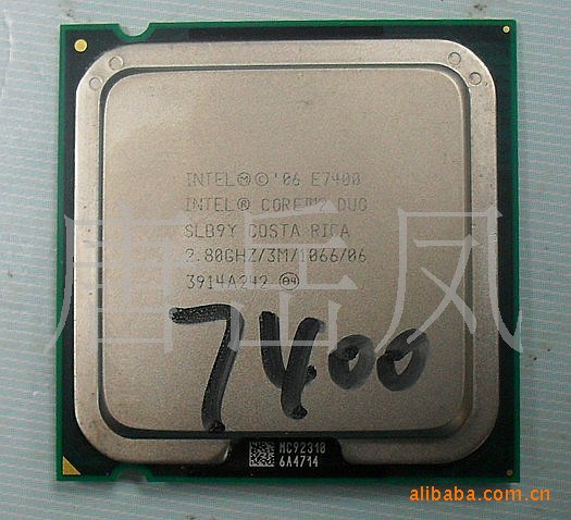 Intel 酷睿2雙核E7400 2.8G 3MB 1066全新散片雙線程正式臺式CPU