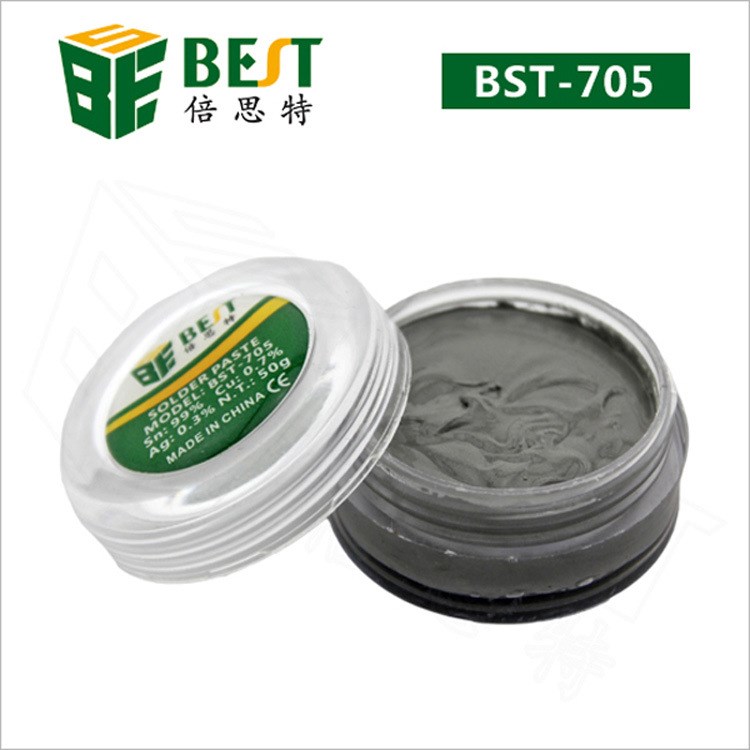 倍思特 免洗環(huán)保高溫?zé)o鉛錫膏 SMT回焊焊錫膏 含銀錫漿 BST-705