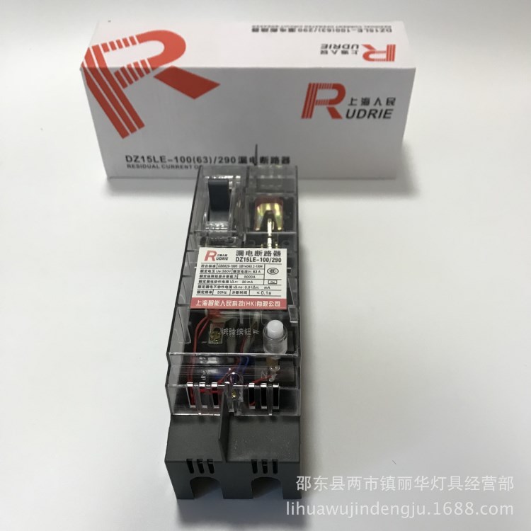 上海人民 DZ15LE-100A/290 漏電保護(hù)器 塑殼斷路器