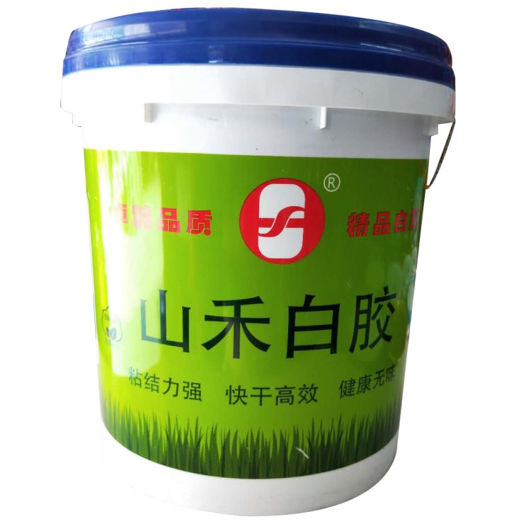 山禾白乳膠木工白膠卓效環(huán)保強(qiáng)力油工批墻膠15KG桶裝