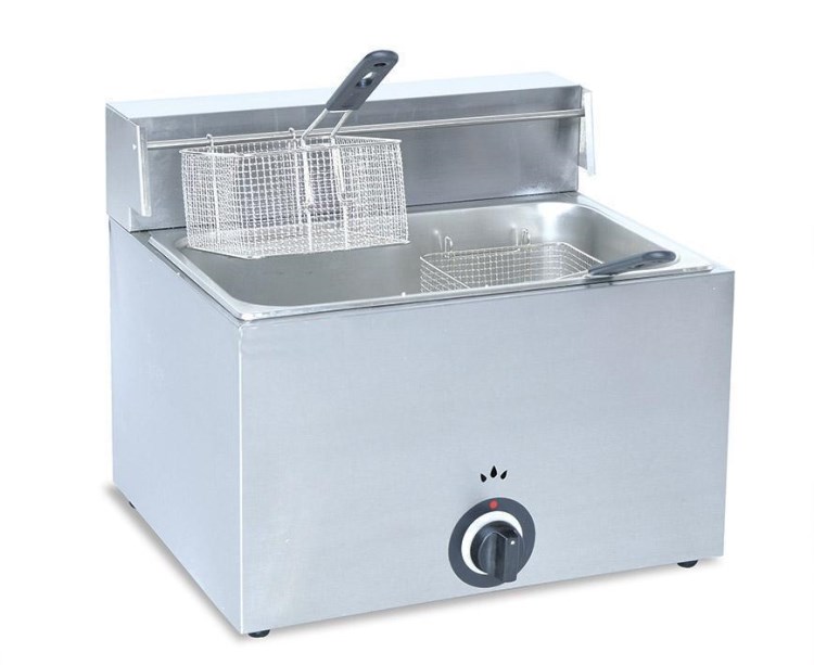 單缸雙篩燃氣油炸鍋 美觀實用