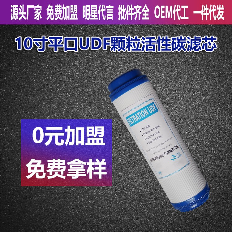 廠家直銷供應10寸顆粒活性炭濾芯 凈水器平口燒結網濾芯 一件代發