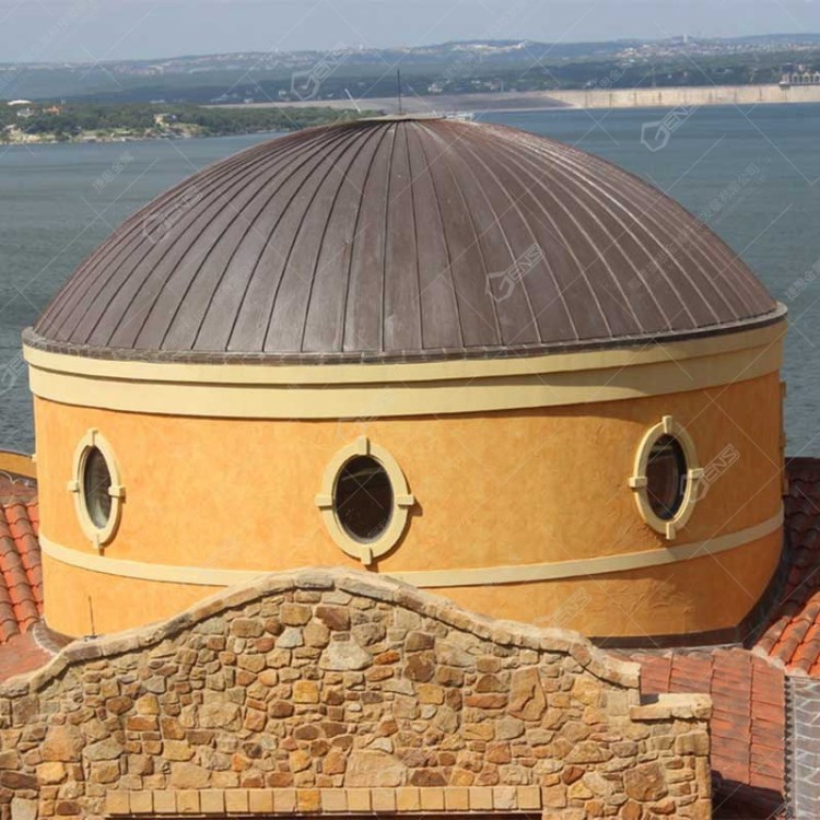 捷思(gens)可定制酒店 清真寺 别墅 铜结构穹顶 半球形顶房