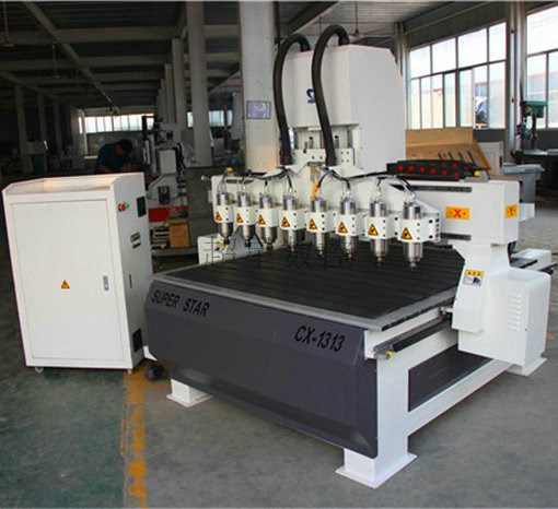 廠家 CX-1313一掛八紅木家具雕刻機(jī) 多頭工藝品浮雕機(jī)