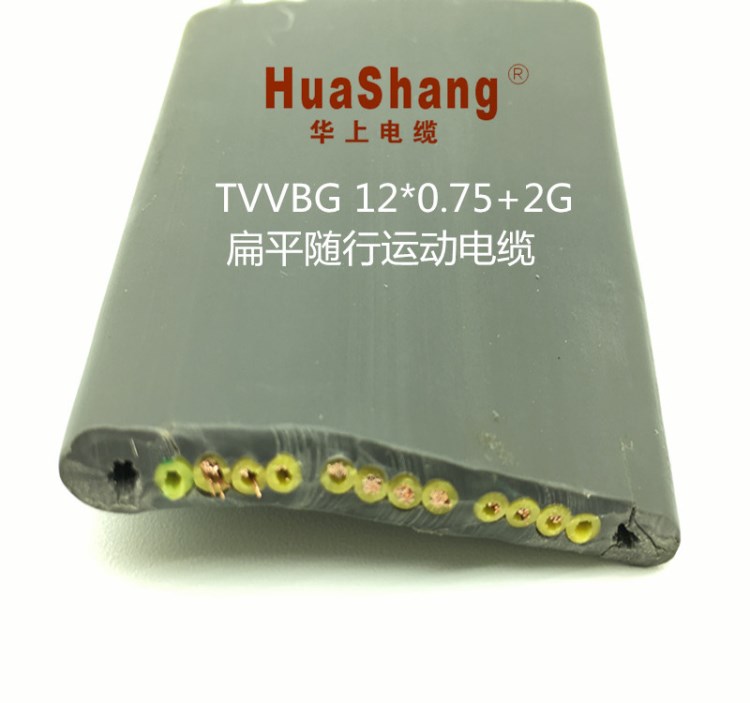 電動伸縮門電梯專用扁電線電纜TVVBG12*0.75+2G